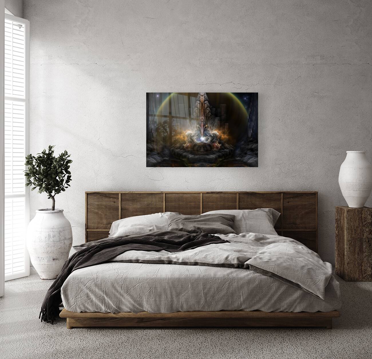 Path Of Shadows Fractal Fantasy Art Reproduction