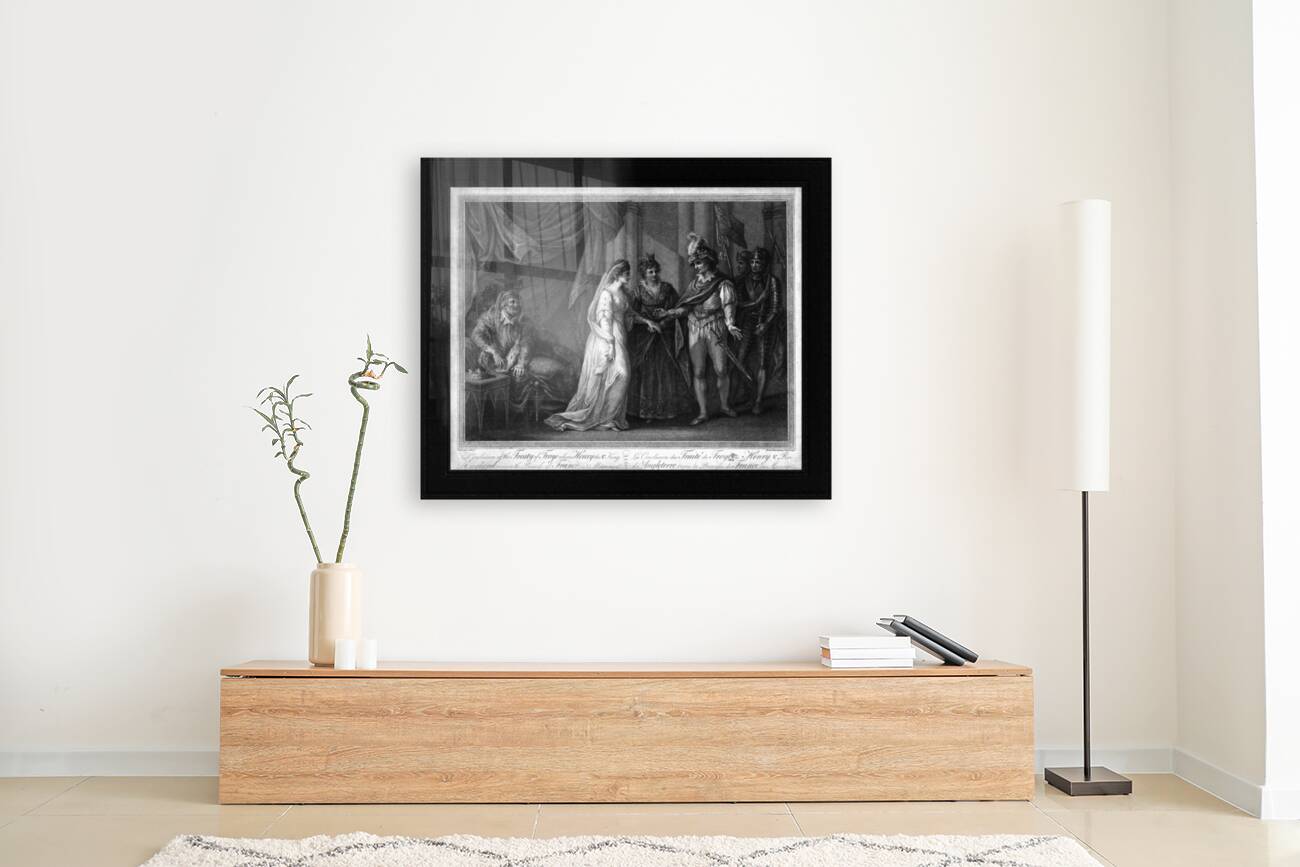 The Conclusion of the Treaty of Troyes by Francesco Bartolozz Classical Art Old Masters Reproduction Reproduction