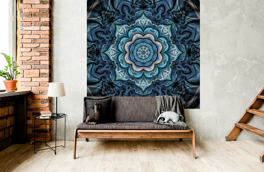 Blue Flower Reproduction