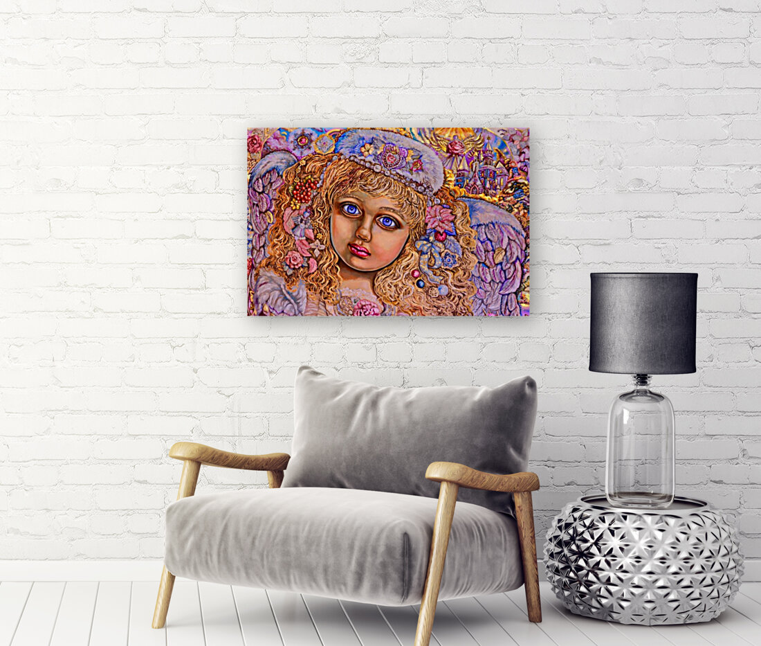 Yumi Sugai. Christmas light angel. Reproduction