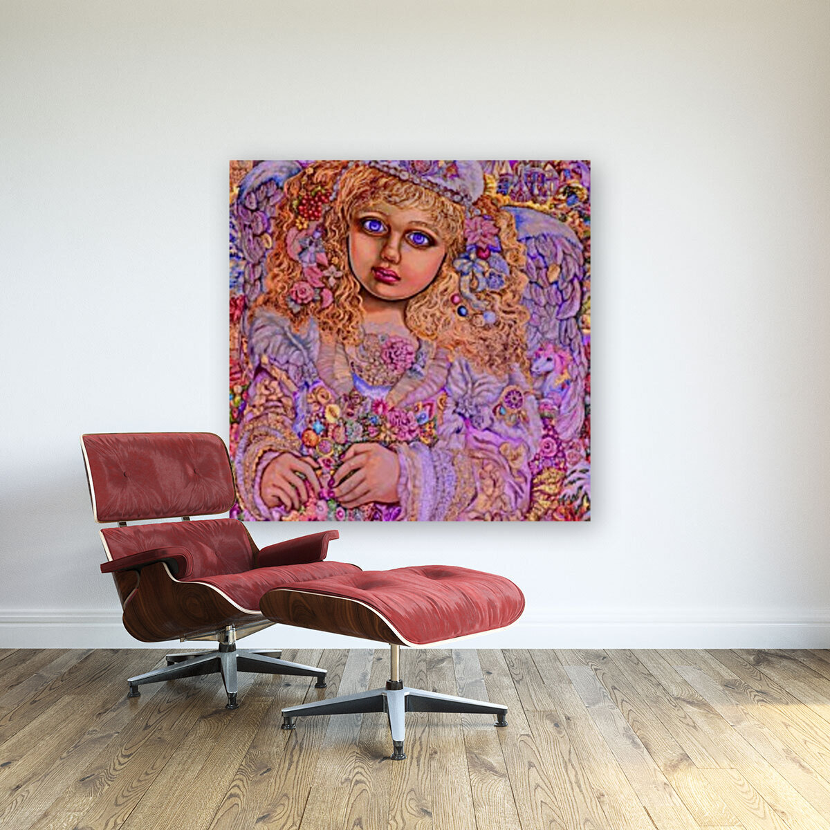 Yumi SugaiChristmas light angel. Reproduction