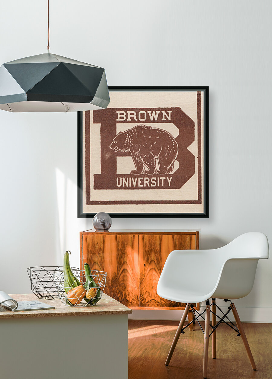 Vintage Brown University Art Reproduction