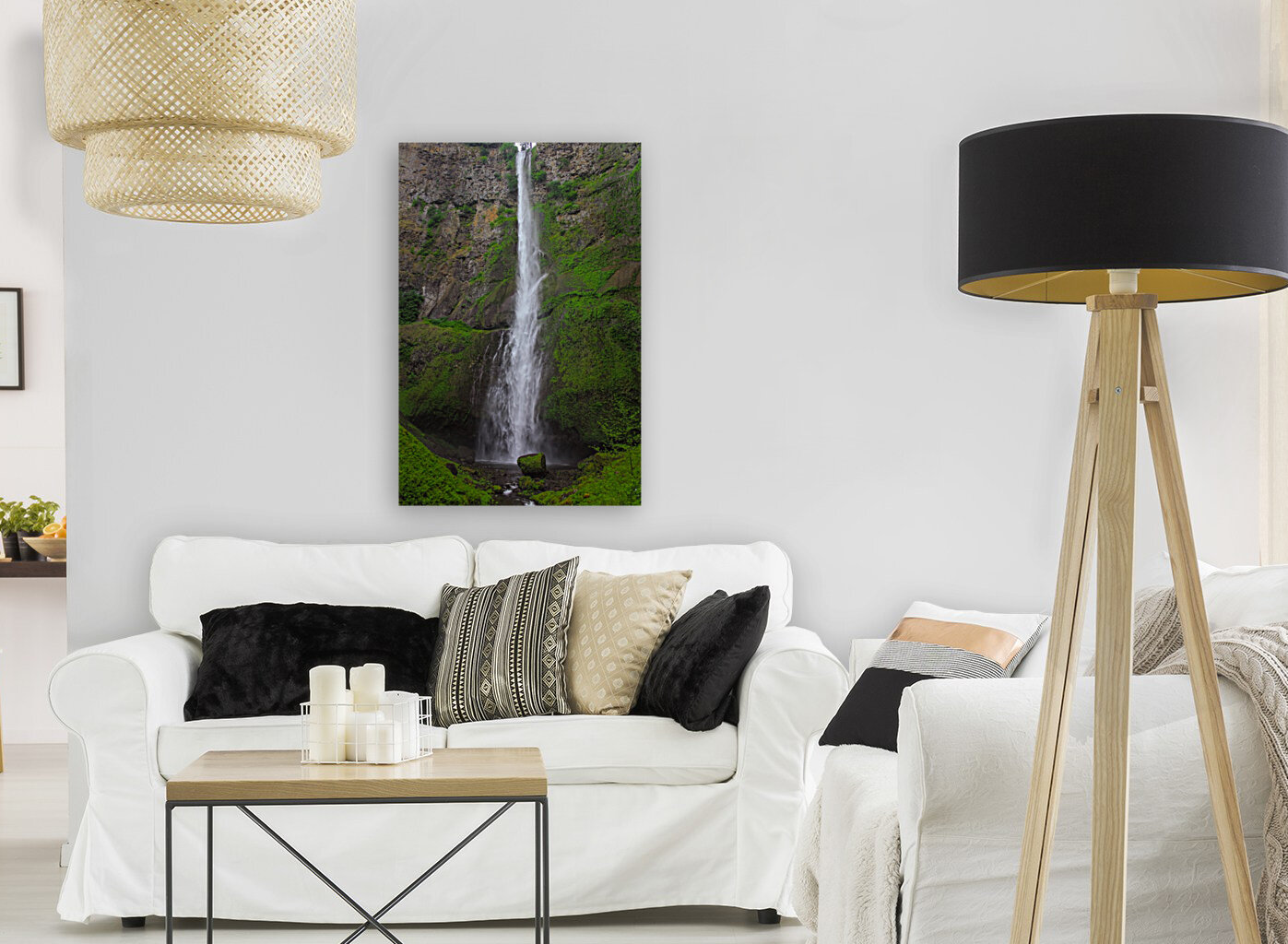 Full Upper Multnomah Falls Reproduction