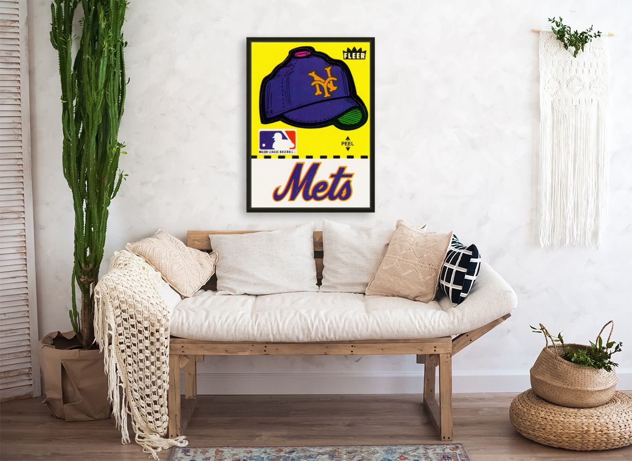 1981 New York Mets Fleer Decal Art Reproduction