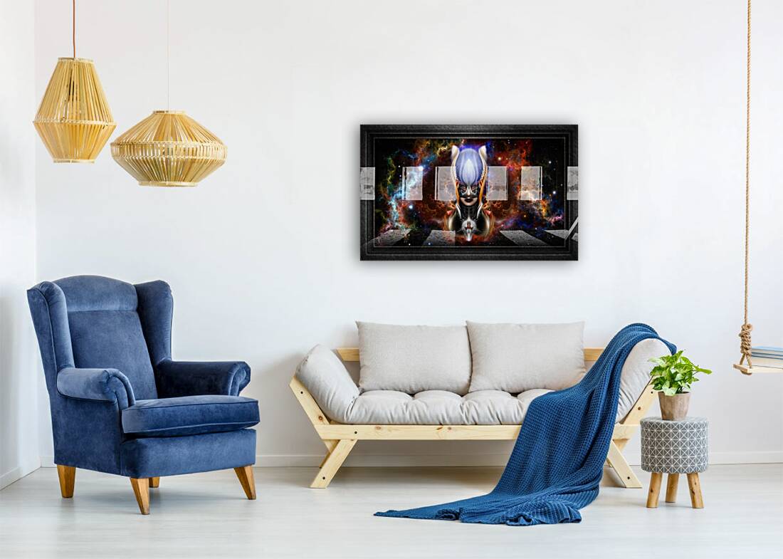 The Arzookian Princess Of Nebulous Four Fractal Art Portrait Reproduction