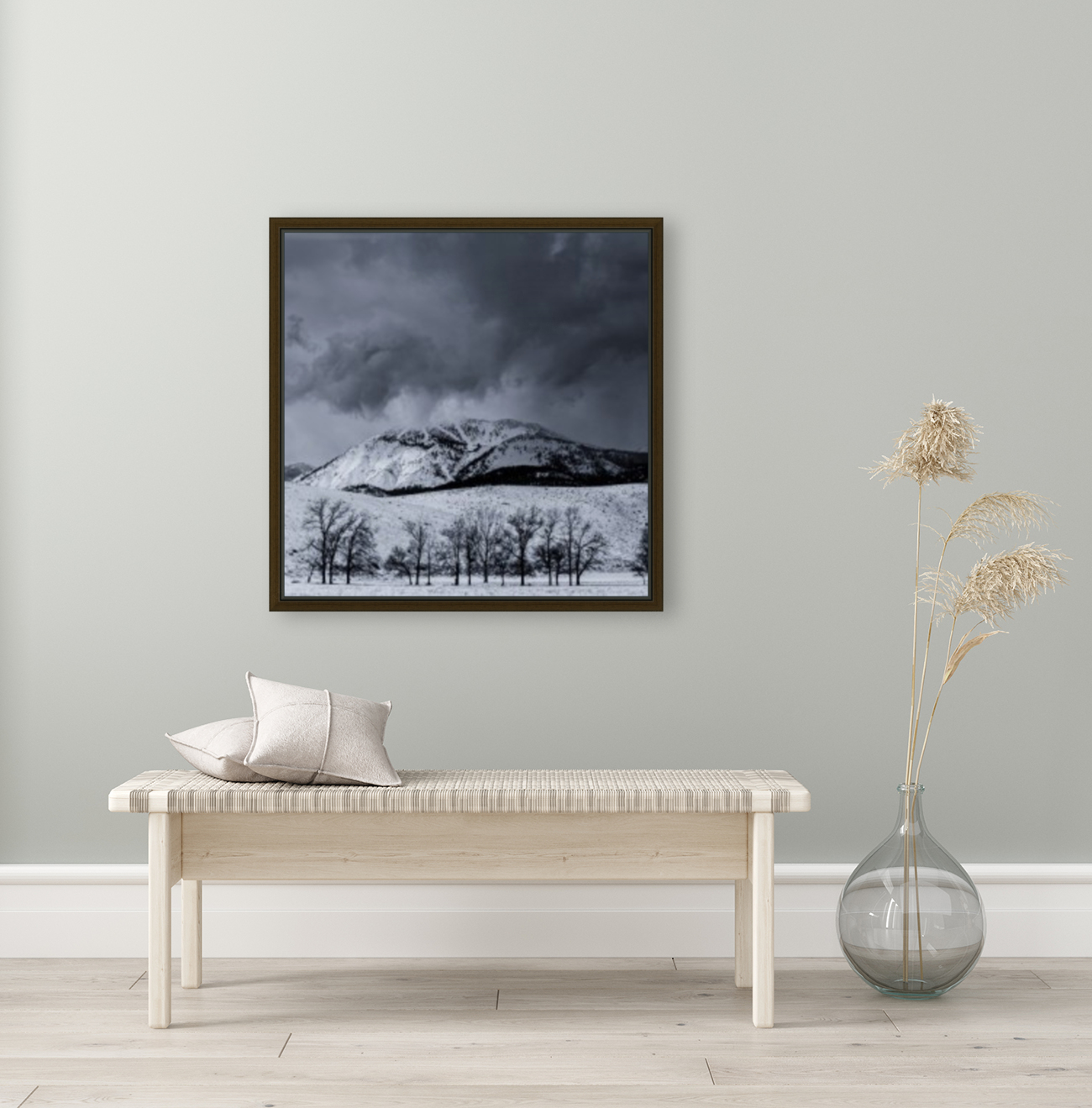 Winters shadow on Mt. Rose Reproduction