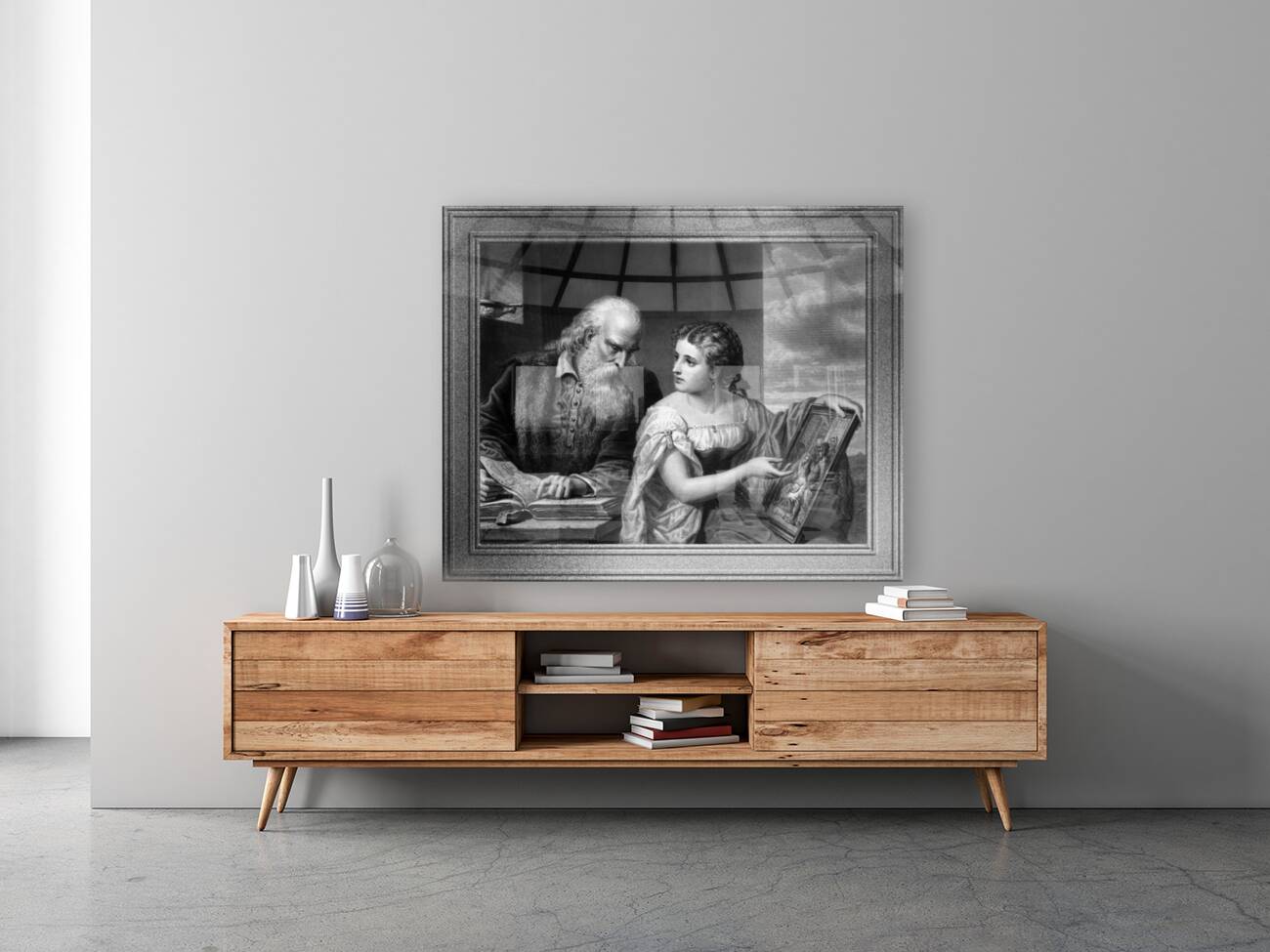 Philosophy and Christian Art by Engraver W. Ridgway Classical Art Old Masters Reproduction Reproduction