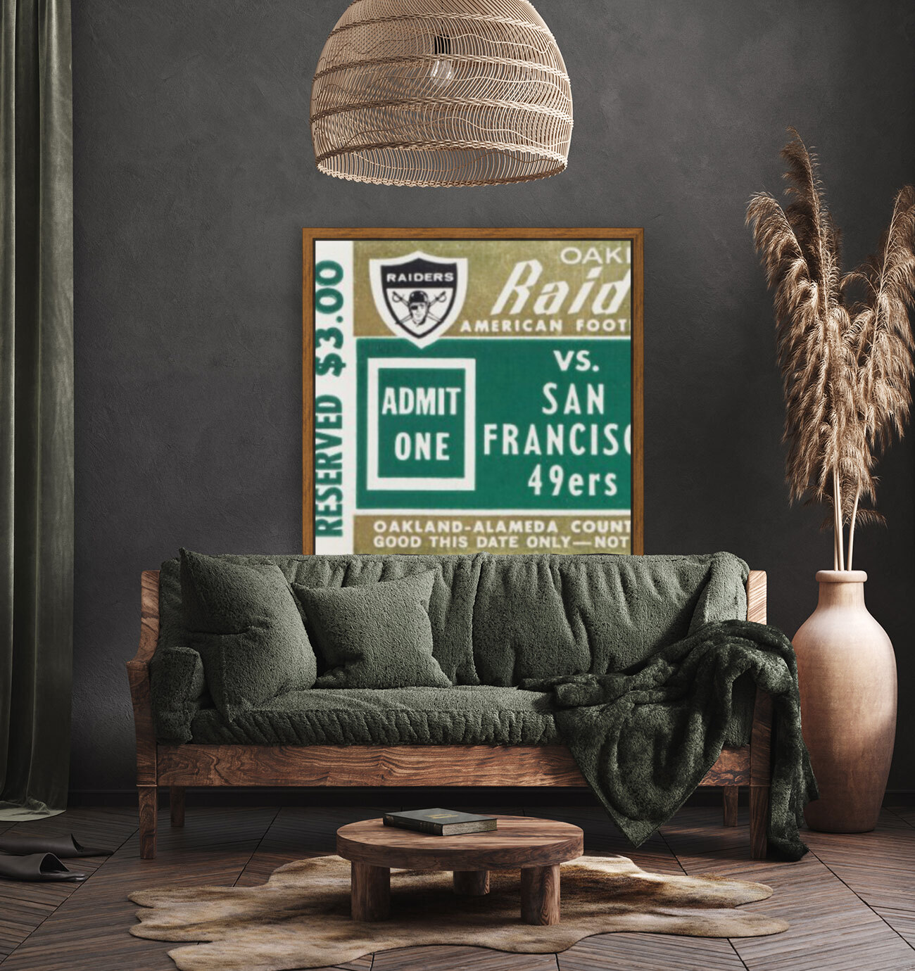 1967 Oakland Raiders vs. San Francisco 49ers Reproduction