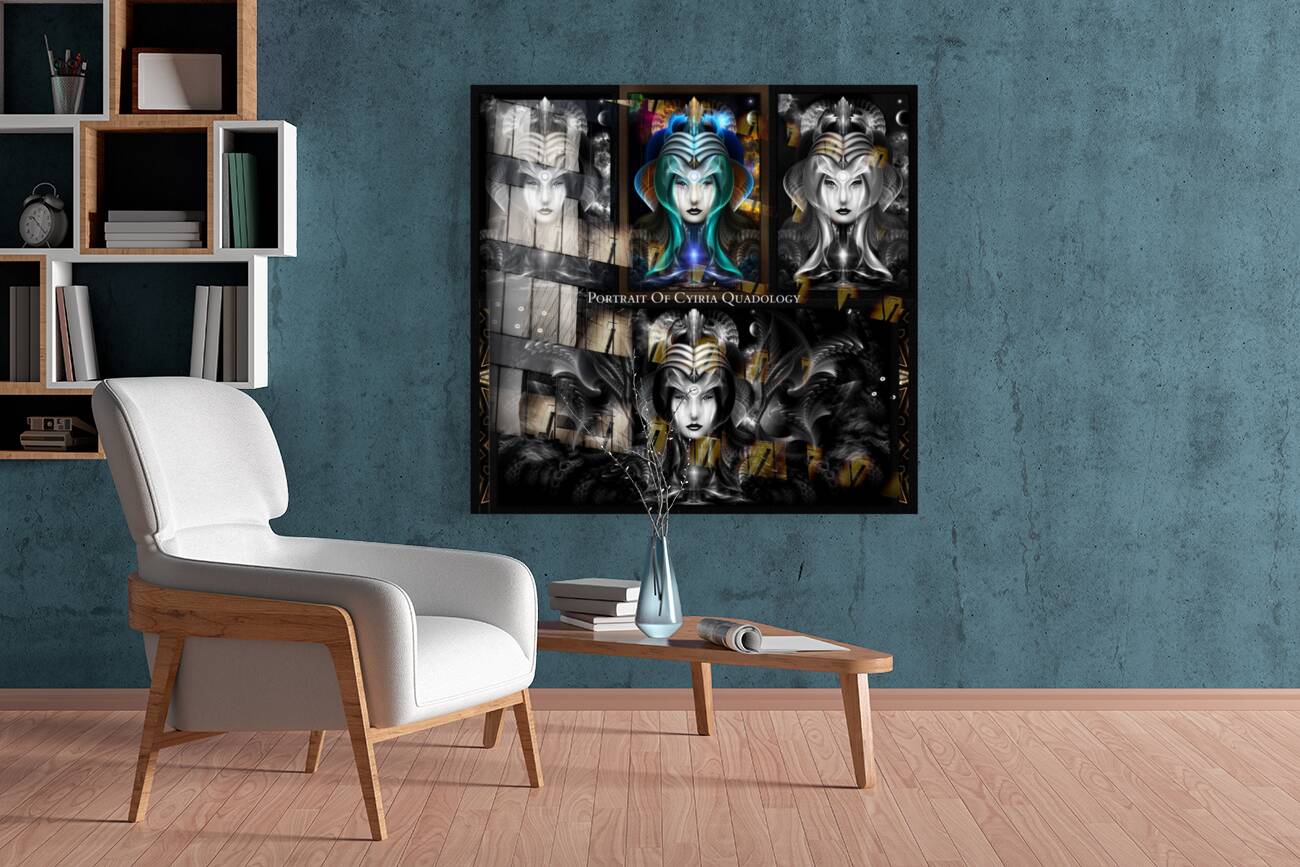 Portrait Of Cyiria Quadology Fractal Art Composition Reproduction