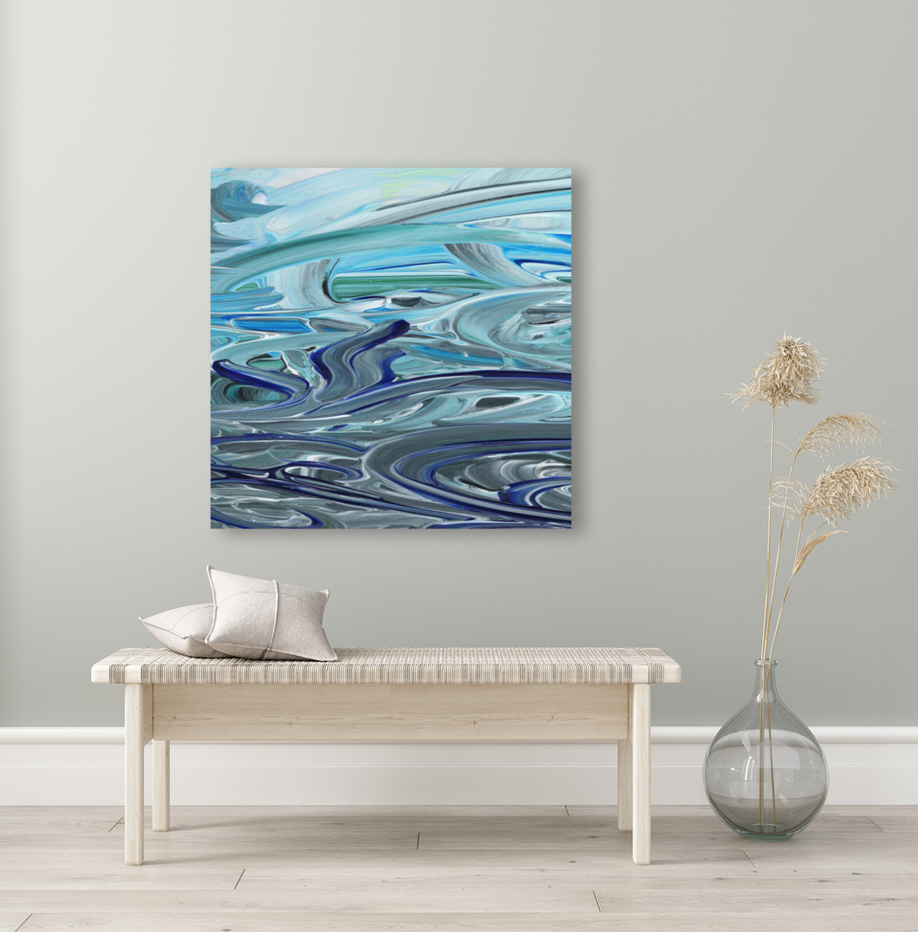 Sea Ocean Waves Coastal Beach House Nautical Decor XIV Reproduction