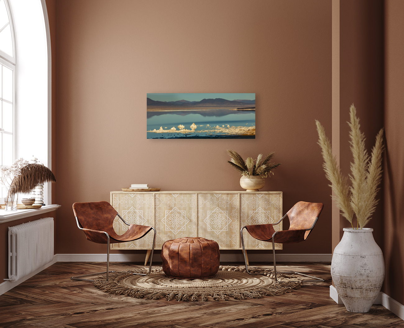 Mono Lake Tufa in Blue Reproduction