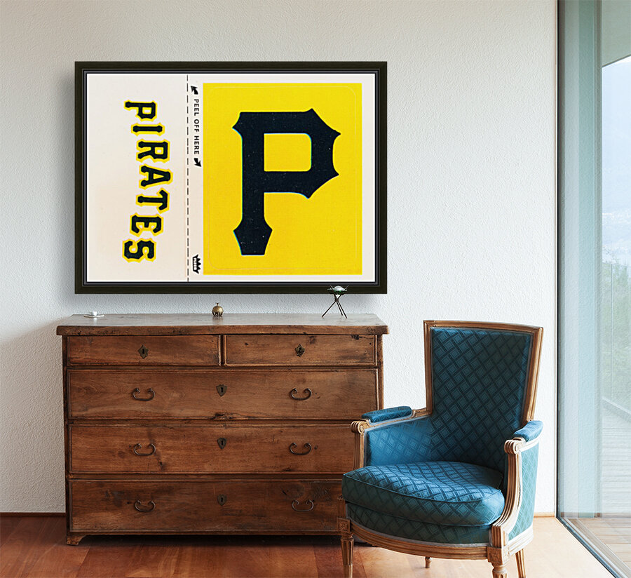 1981 Pittsburgh Pirates Fleer Decal Poster Reproduction