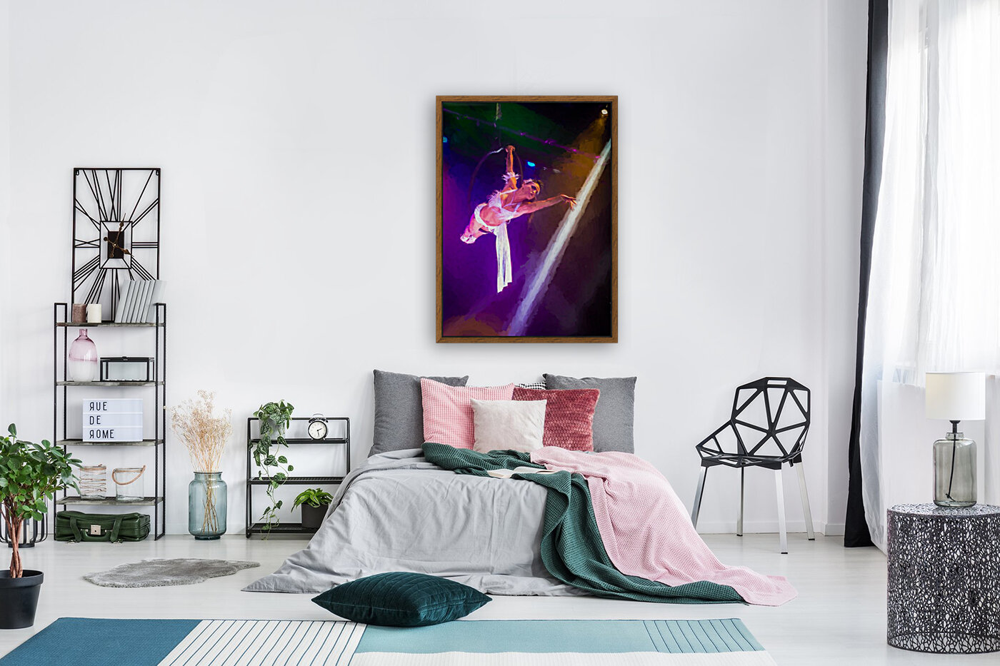 Cirque Le Noir Aerial Ring Close Oil Reproduction