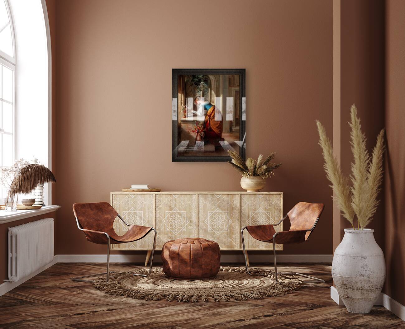 Gretchen vor der Statue der Heiligen Maria by Adam Vogler Classical Art Old Masters Reproduction Reproduction