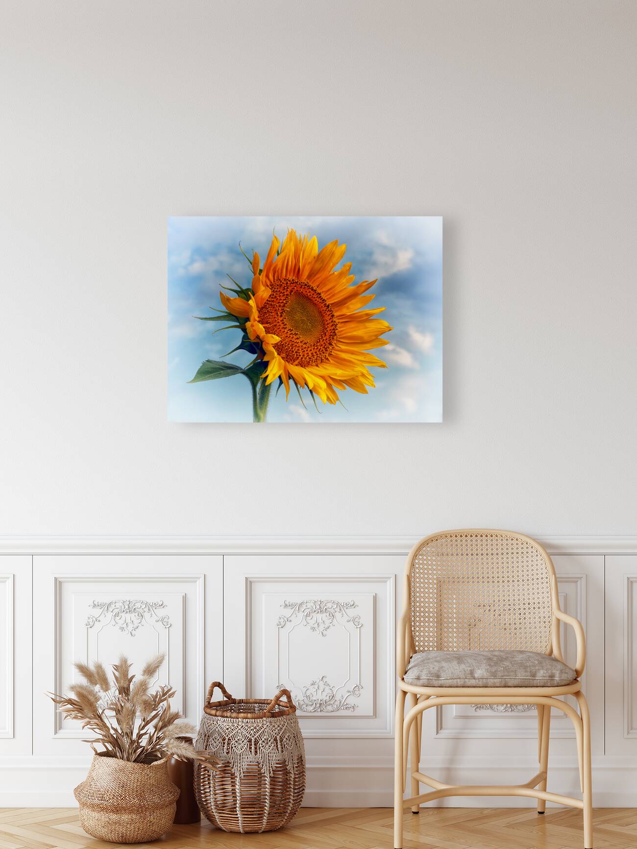 Sunflower Solitaire in the Sky Reproduction
