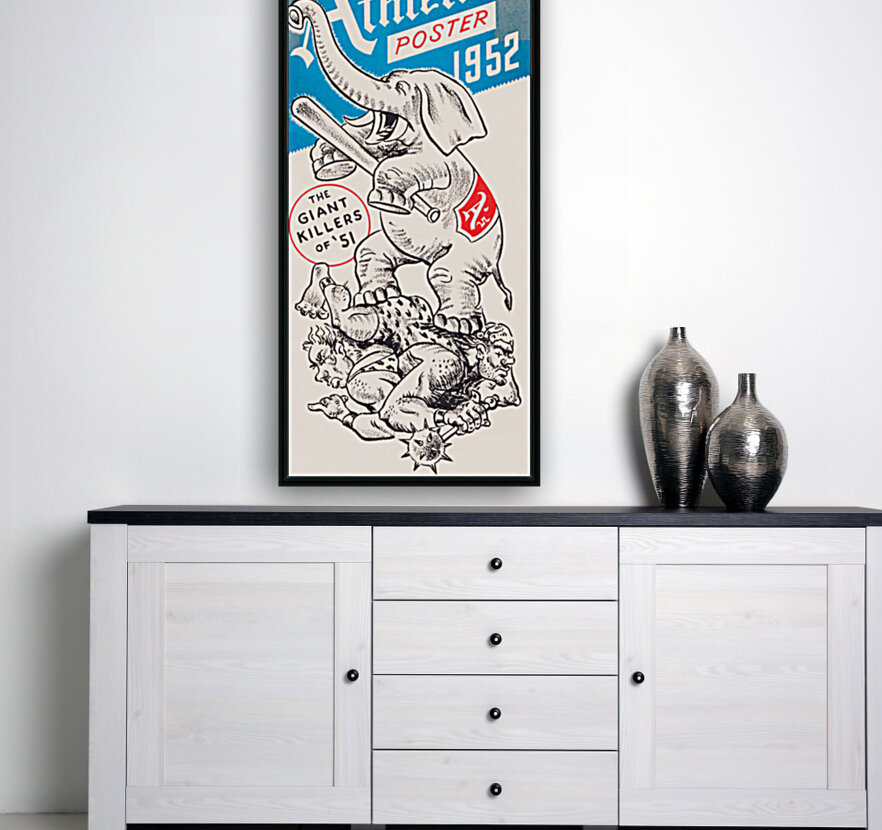 1952 Philadelphia Athletics Baseball Poster Reproduction