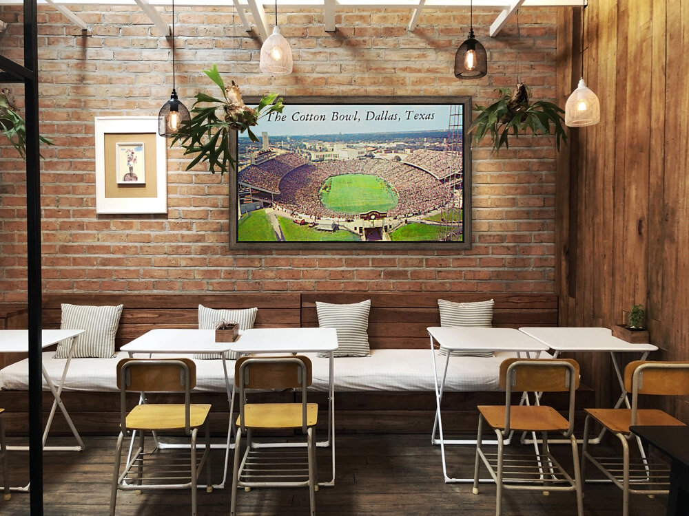 Vintage Oklahoma Sooners vs. Texas Longhorns Cotton Bowl Stadium Photo Reproduction