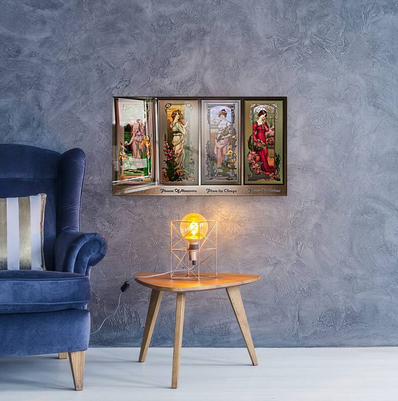 Art Nouveau Flower Series by Elisabeth Sonrel Vintage Artwork Reproduction