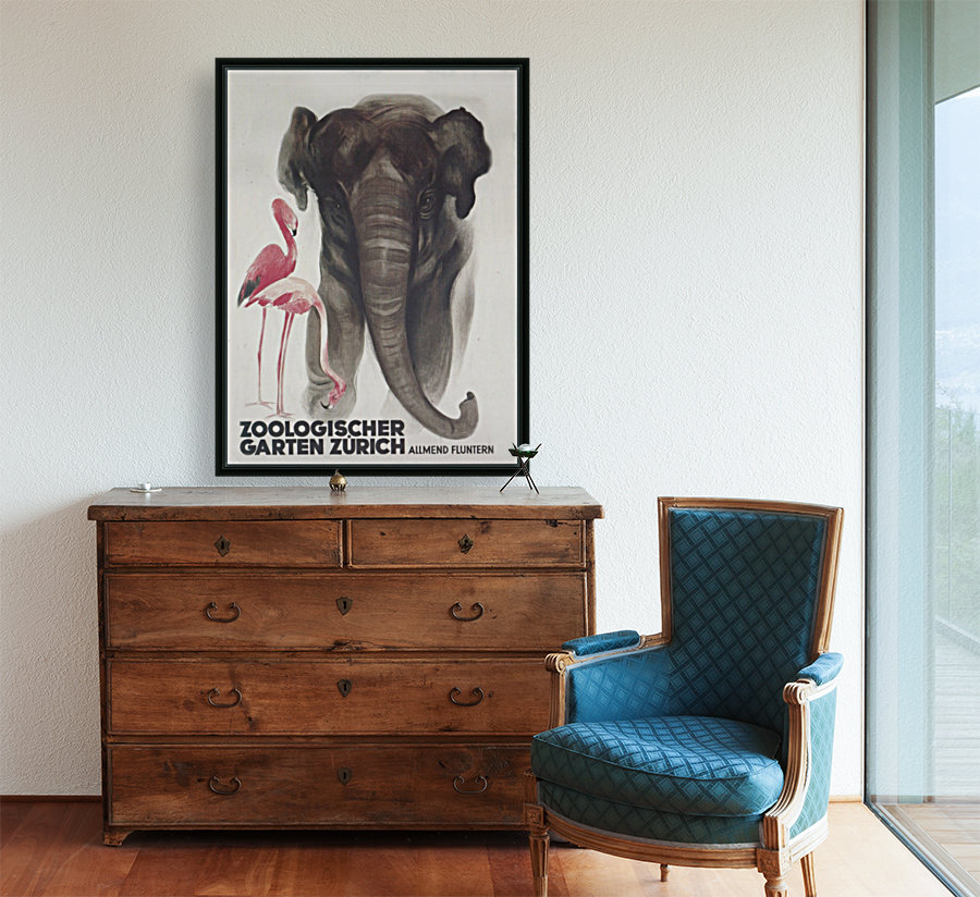 Zoologischer Garten Zurich Otto Baumberger 1929 Vintage Poster