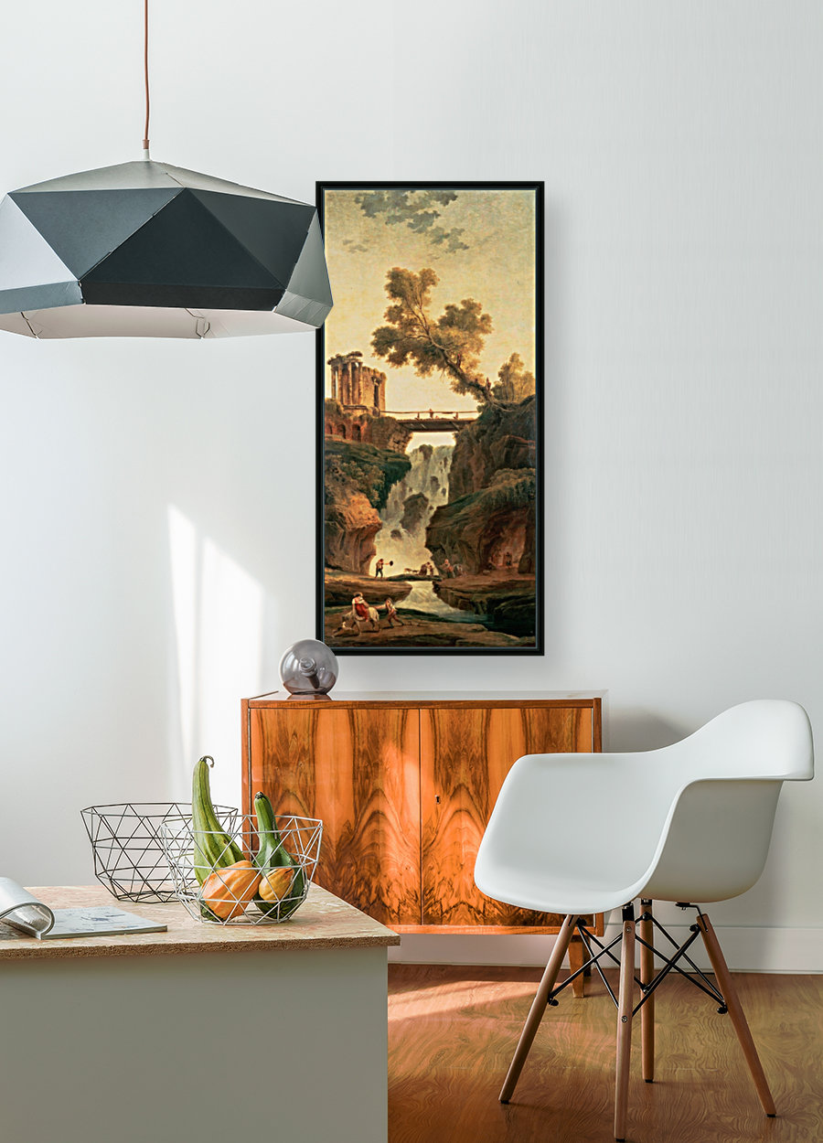 Landscape with a Waterfall and figures Reproduction