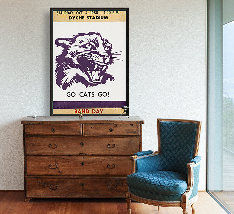 1980 Northwestern Band Day Ticket Stub Remix  Reproduction