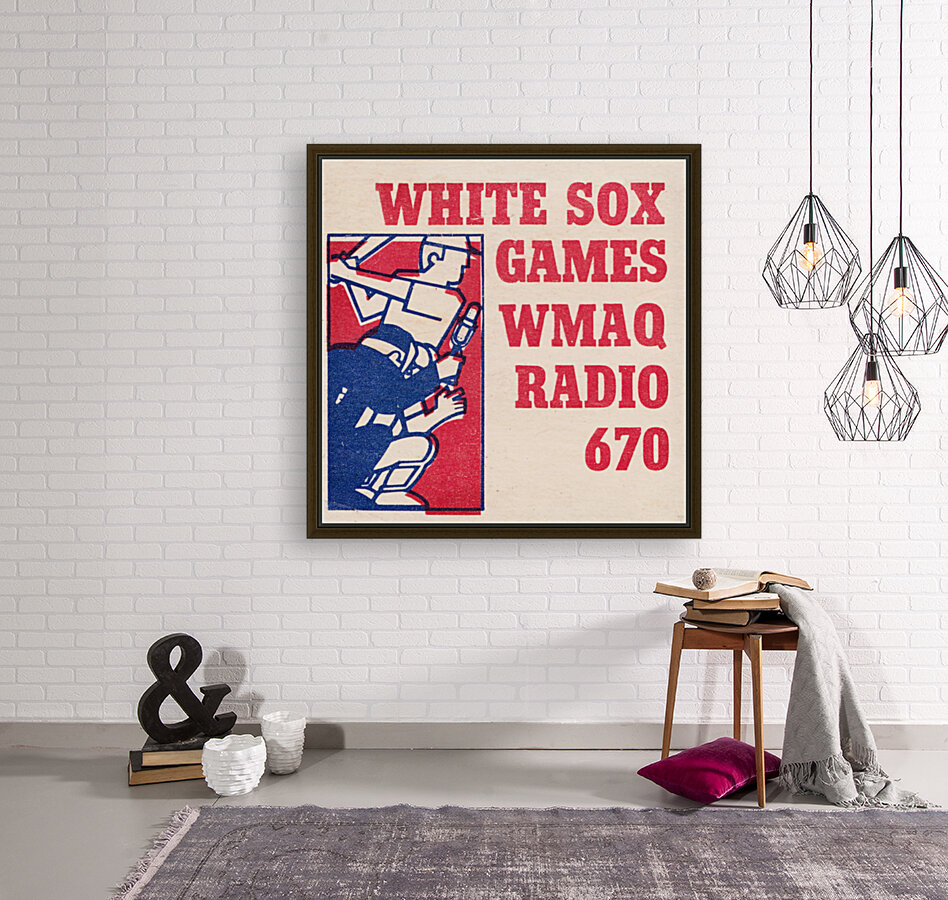 WMAQ Radio 670 Chicago White Sox Vintage Art Reproduction