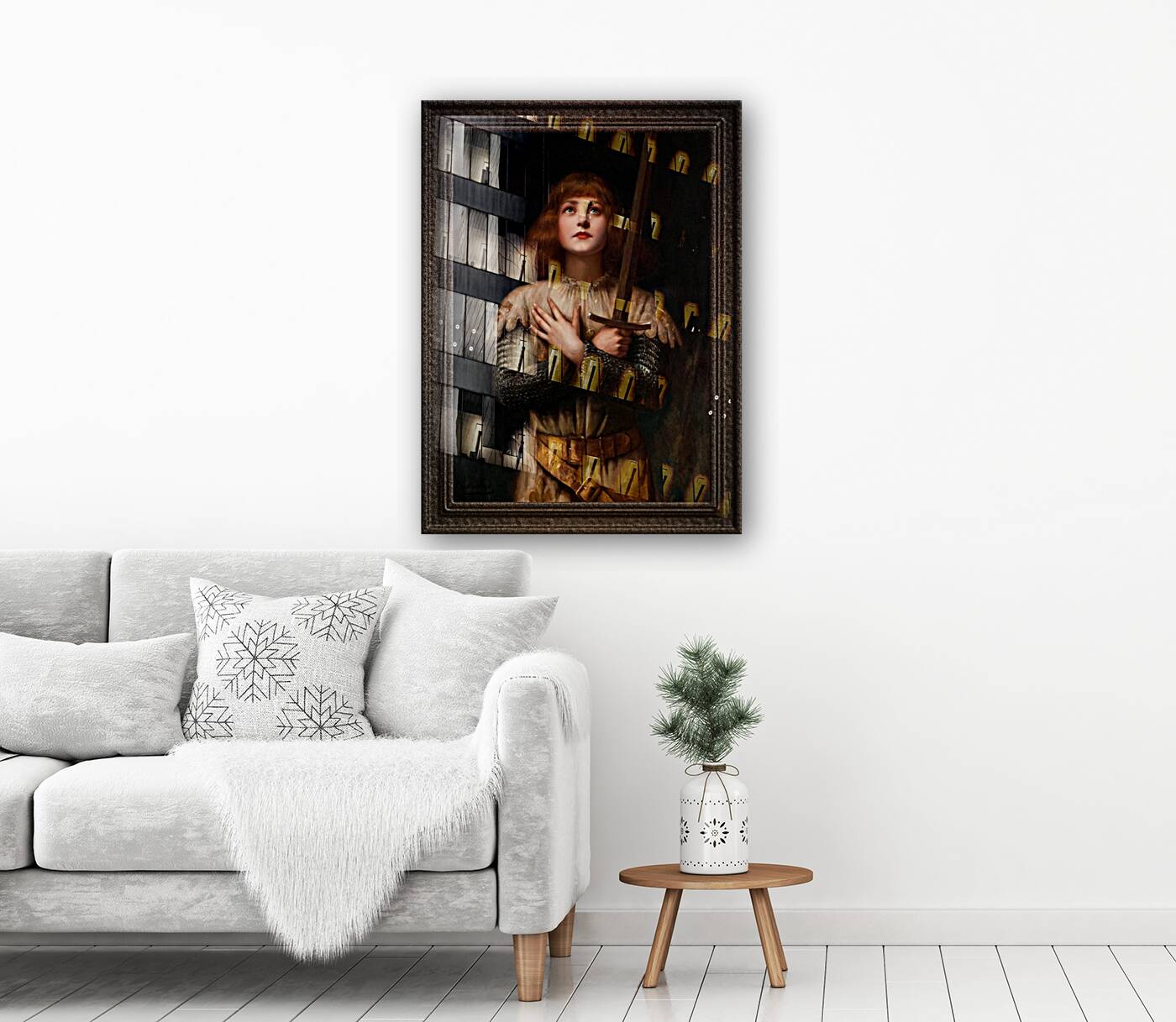 Sainte Jeanne dArc by Paul Antoine De La Boulaye Xzendor7 Old Masters Reproductions Reproduction