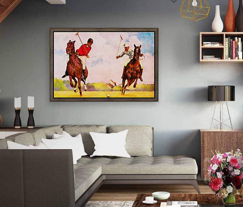 1933 Vintage Polo Art Reproduction
