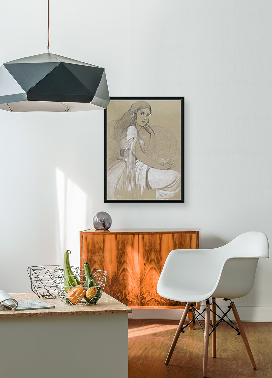 Jaroslava Mucha by Alphonse Mucha Reproduction