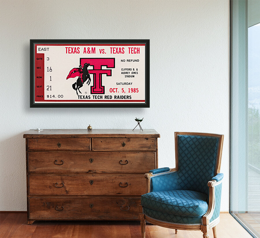 1985 Texas Tech vs. Texas AM Reproduction