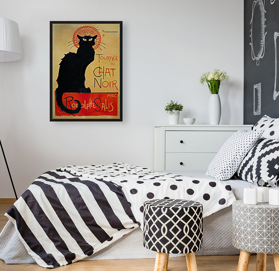 Theophile Steinlen Tournee Du Chat Noir Vintage Poster Canvas Artwork