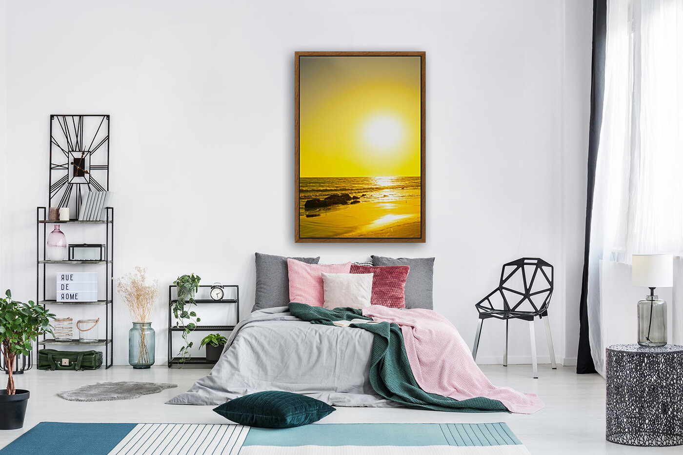 Golden California Sunset Reproduction