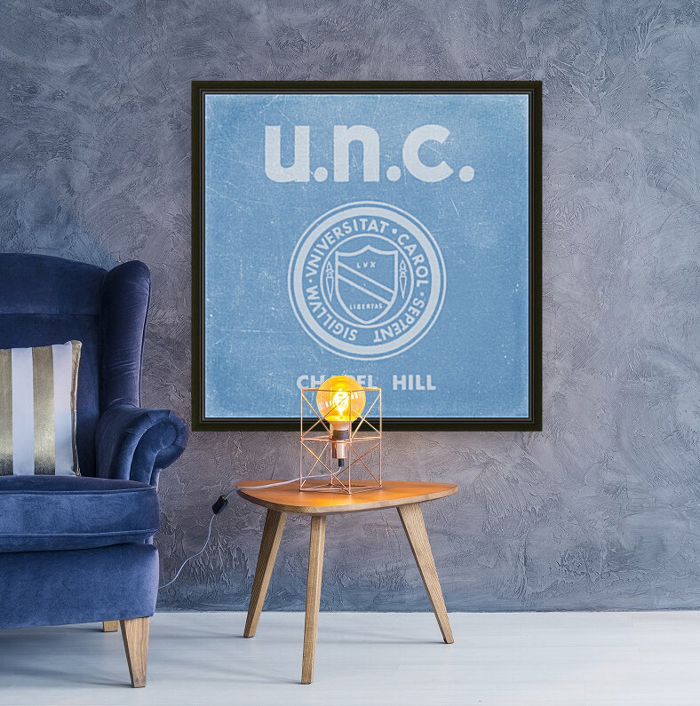 1960s UNC Chapel Hill Art Reproduction