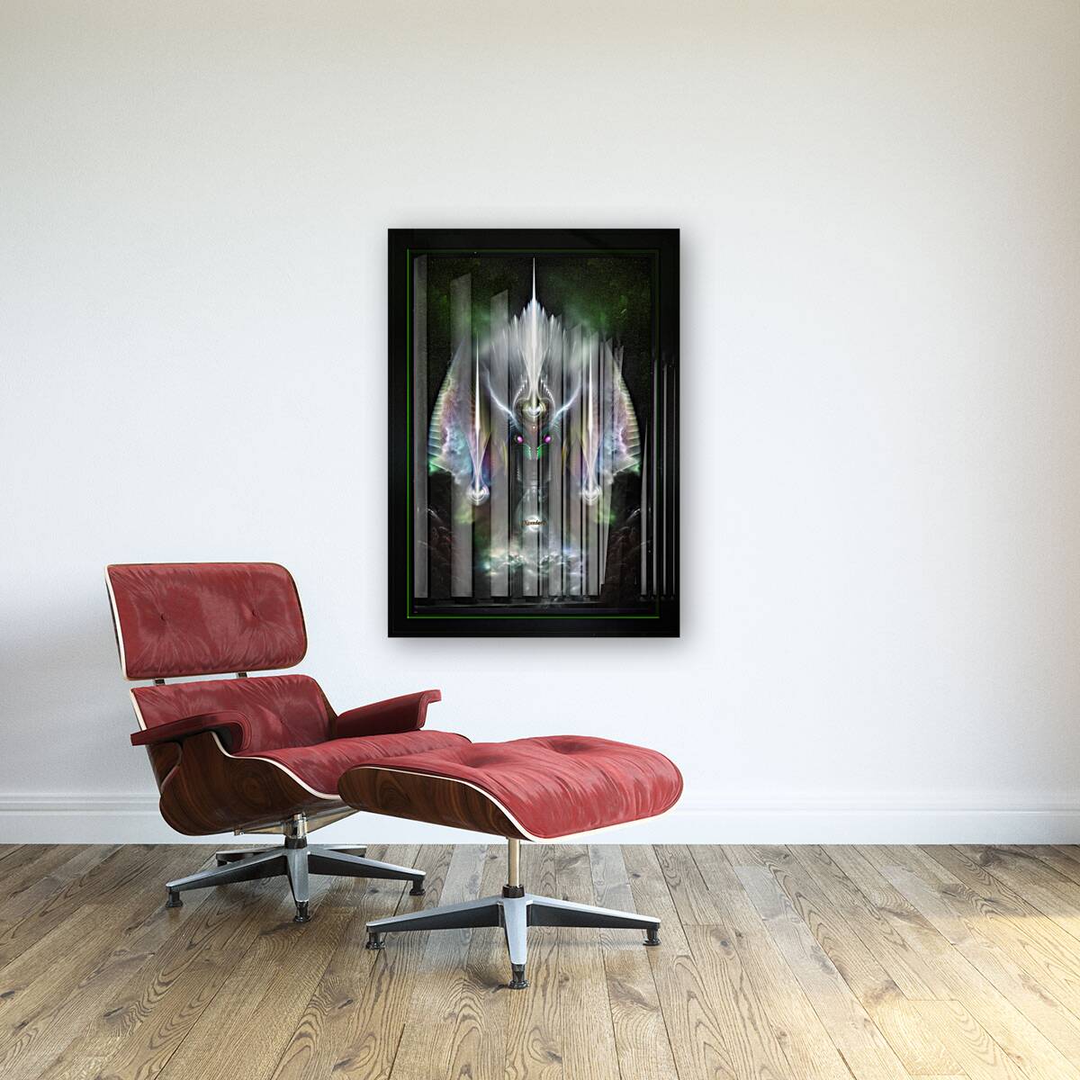 Tyrinan The Horikin God Of War Sci-Fi Fantasy Fractal Art Composition by Xzendor7 Reproduction