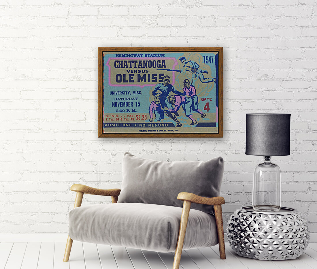 1947 Ole Miss Rebels vs. Chattanooga Reproduction