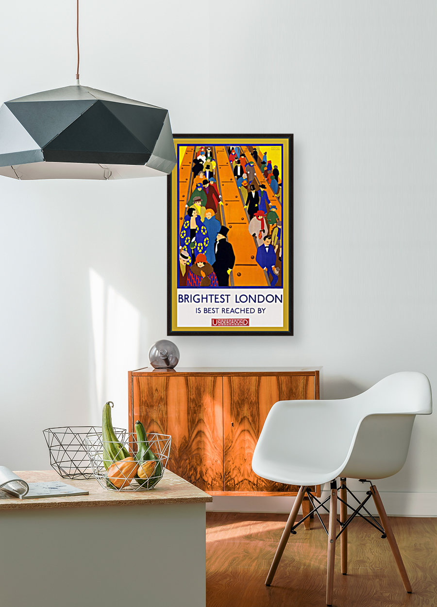 Brightest London travel poster Reproduction