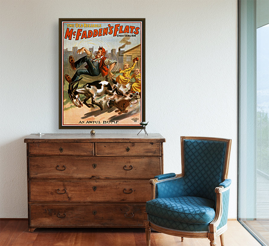 The old reliable McFadden flats, performance poster, 1902 Reproduction