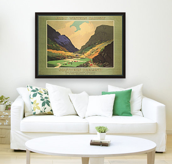 Southern Ireland Great Western Railway 1931 Vintage Travel Poster Reproduction