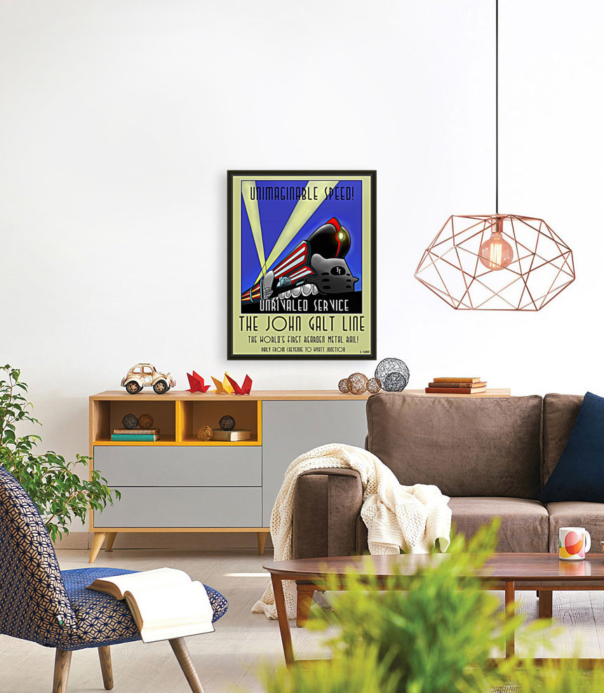 John Galt Line Travel Poster Reproduction