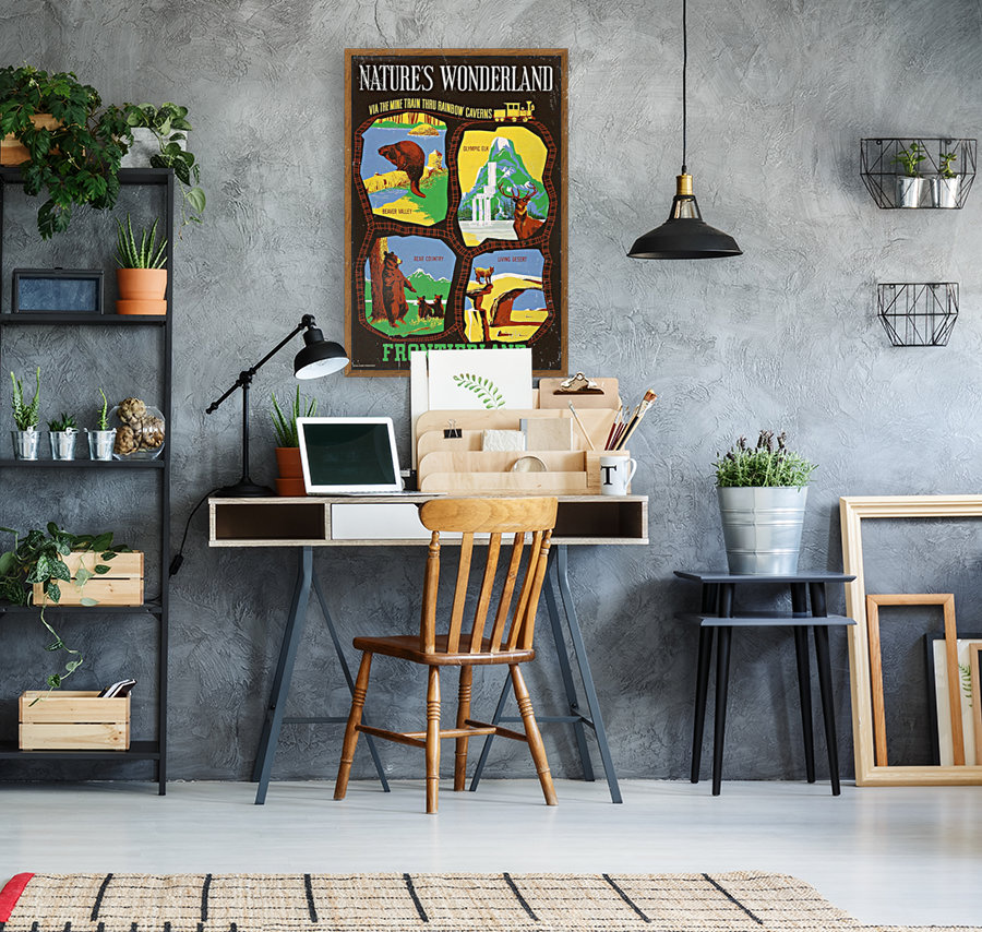 Frontierland Natures Wonderland attraction poster Reproduction