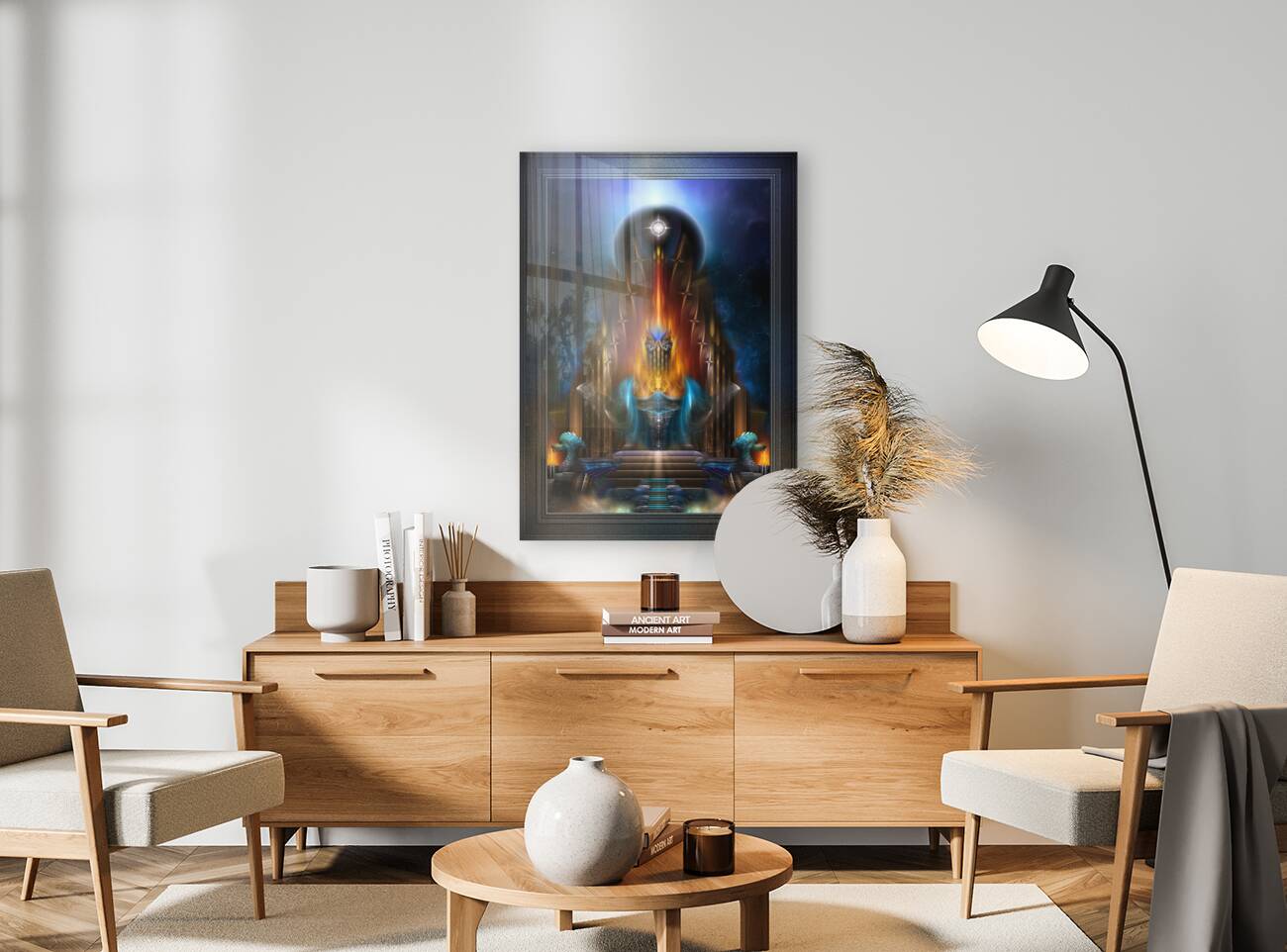 The Golden Vision Of Arsencia Fractal Art Composition Reproduction