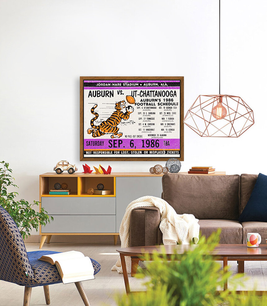1986 Auburn Tigers vs. Chattanooga Mocs  Reproduction