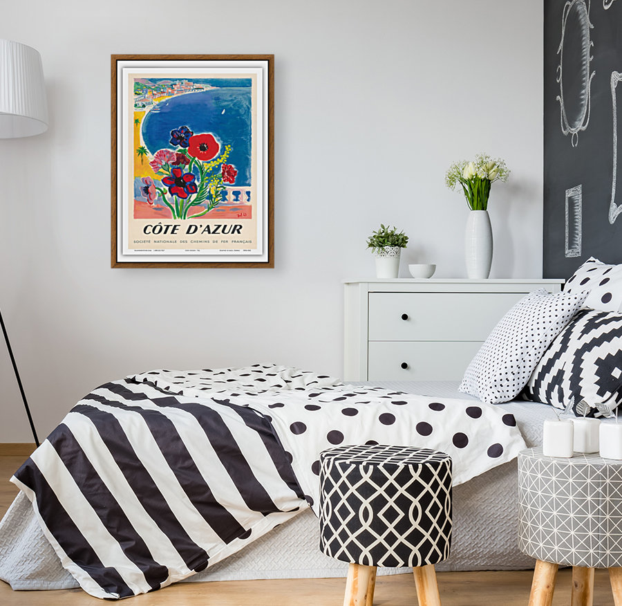 French Riviera Vintage Railway Travel Reproduction