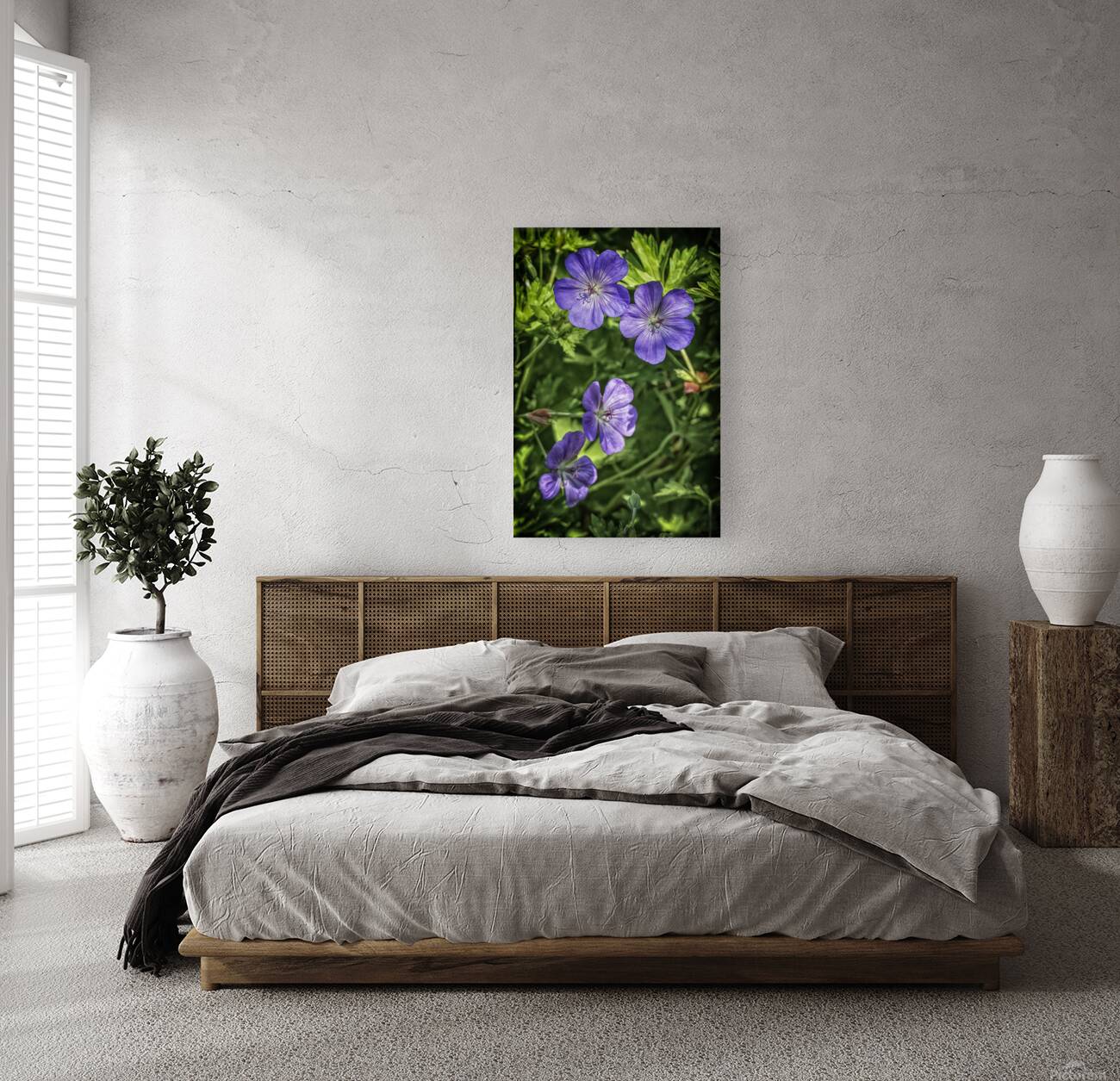 purple flowers Reproduction