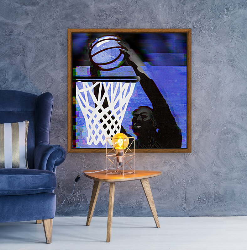 1988 Rim Rockin Basketball Dunk Art Reproduction
