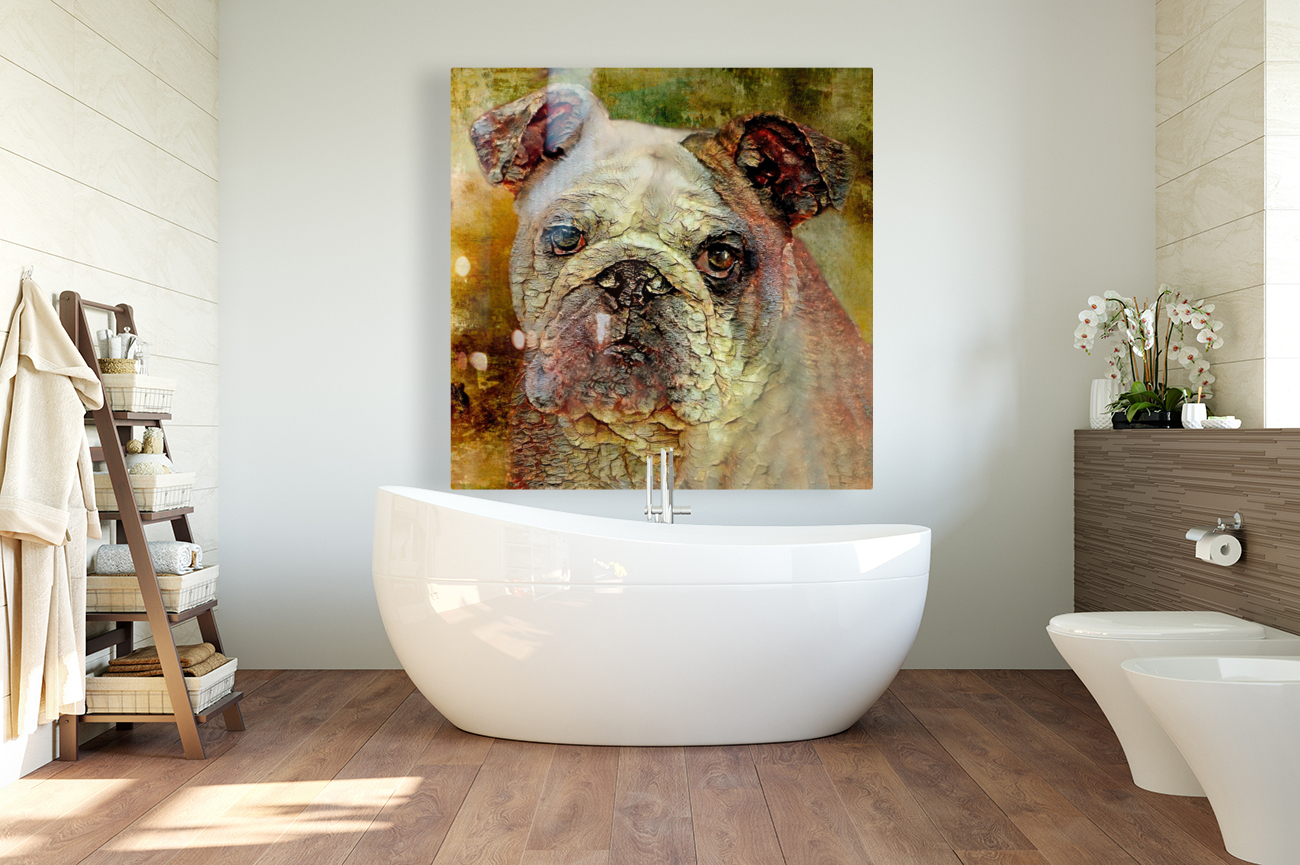 Portrait Of An English Bulldog Reproduction