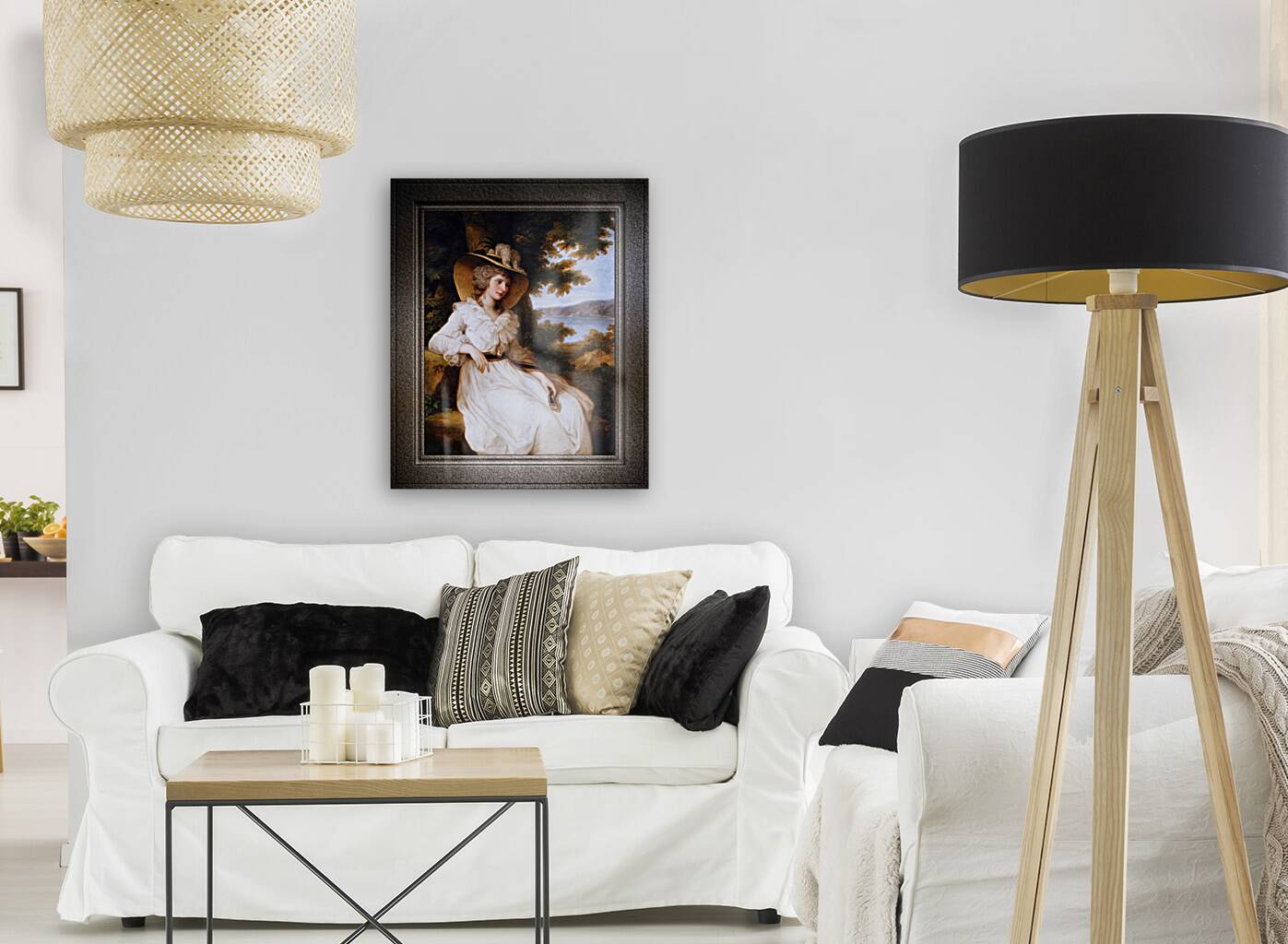 Lady Elizabeth Christiana Hervey by Angelica Kauffman Classical Fine Art Xzendor7 Old Masters Reproductions Reproduction