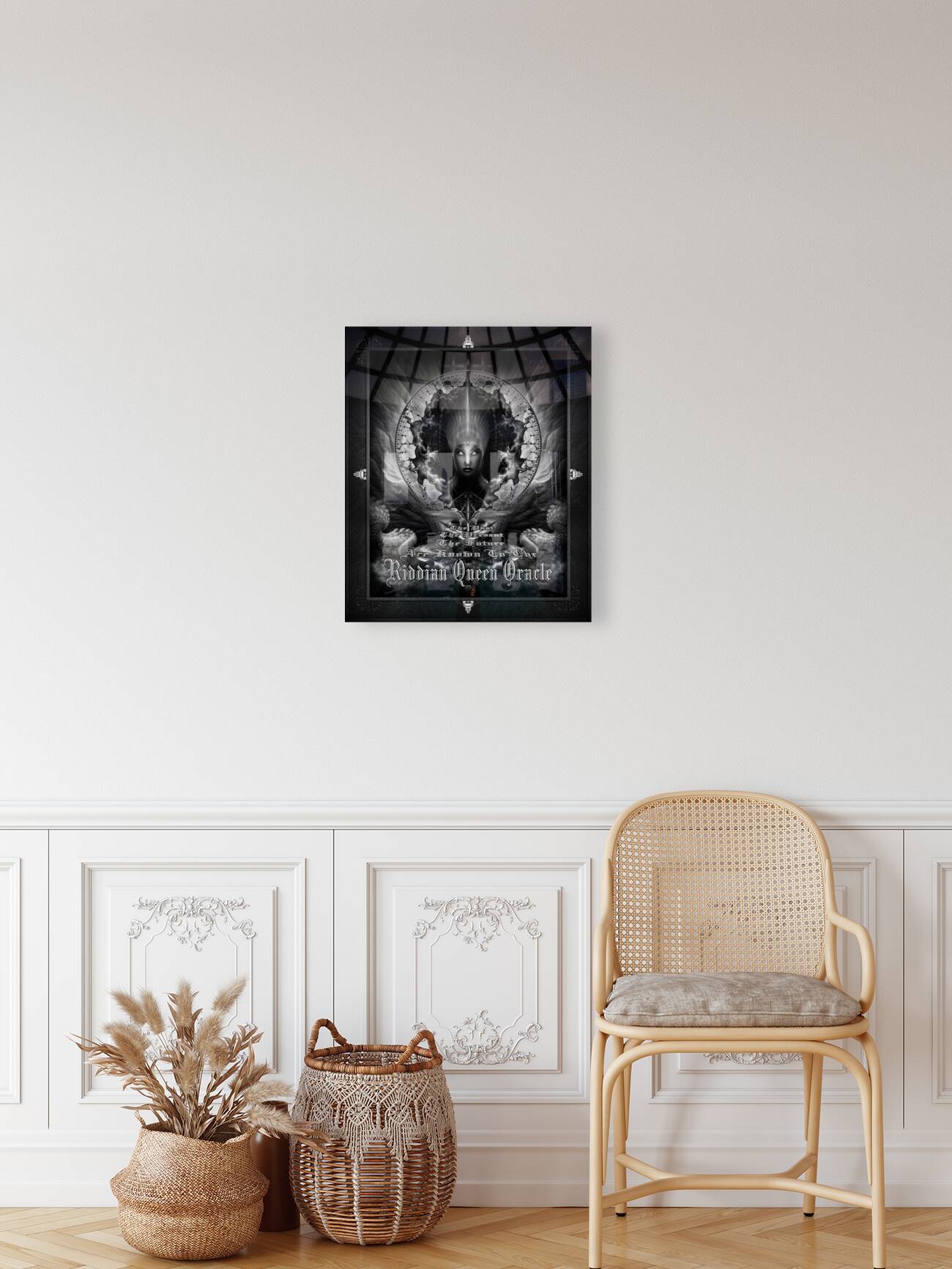 Riddian Queen Oracle GS Fractal Art Mystical Portrait by Xzendor7 Reproduction