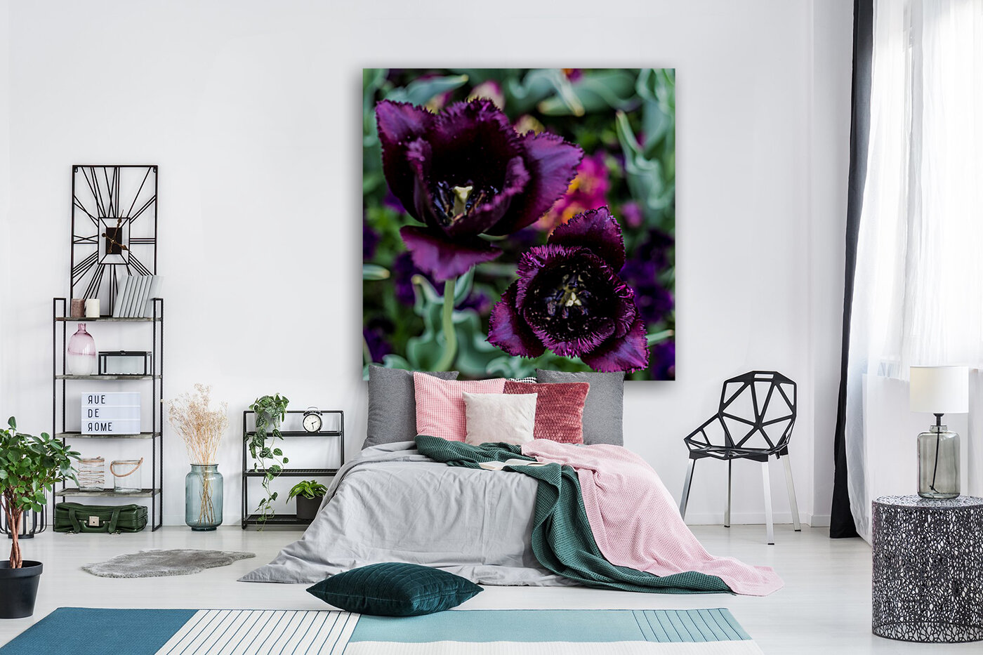 Purple Tulips Reproduction
