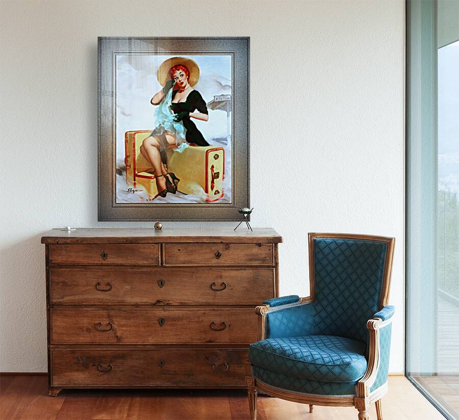 Welcome Traveler by Gil Elvgren Classic Xzendor7 Old Masters Reproductions Reproduction